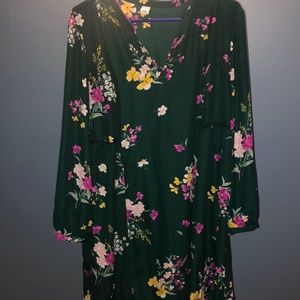 Green floral dress OLD NAVY